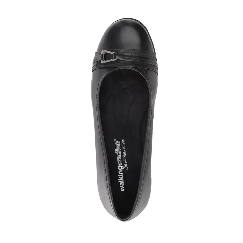 Walking Cradles Women's Flynn Flats Black Size 6 N